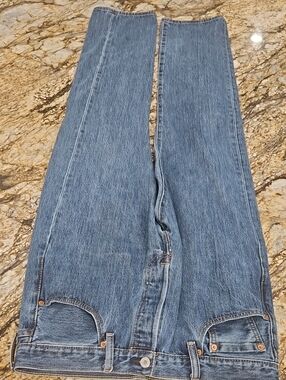 Levi's VTG XX Button Fly 501 Straight-Leg Blue Denim Jeans. Size 33/32 NWOT